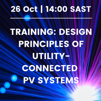 Training: Design principles of utility-connected PV systems